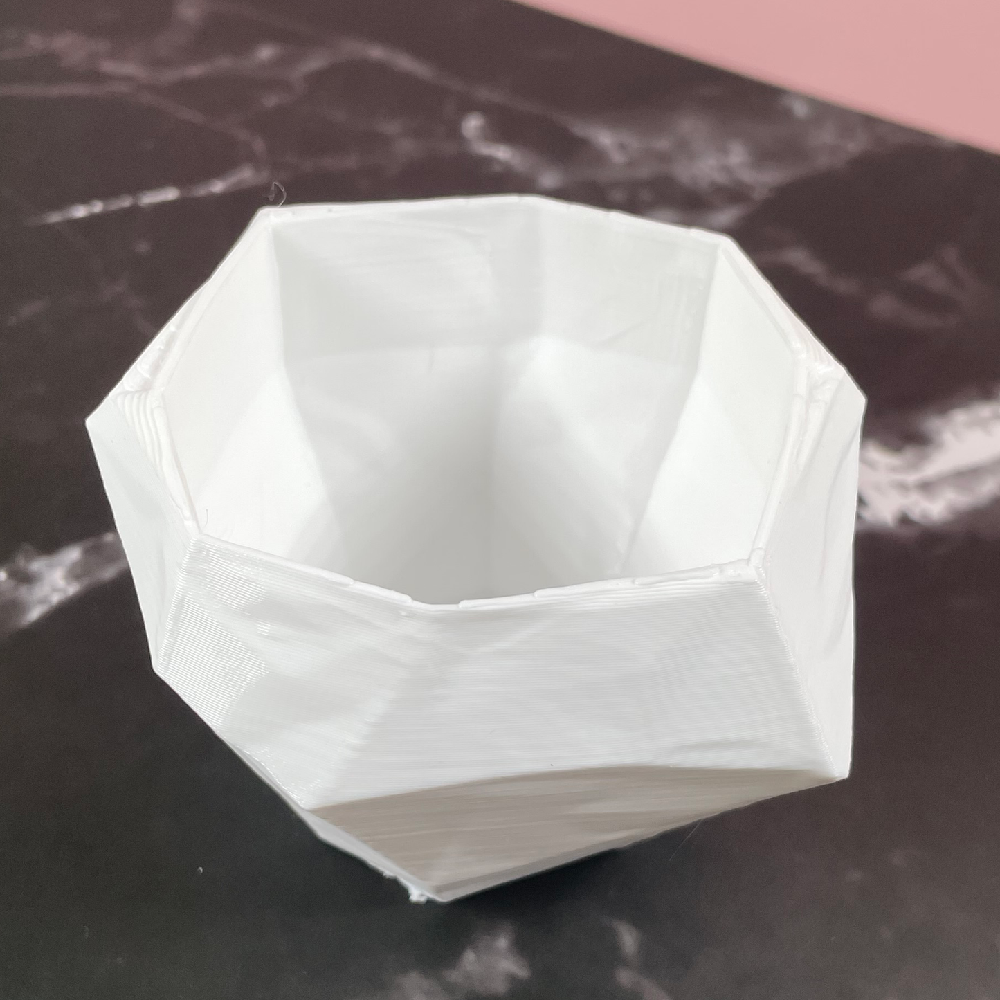 6 Sizes - 6 Color Options - Modern Geo Gem Planter – Textured Planter for Plants, Multiple Sizes, with Drainage