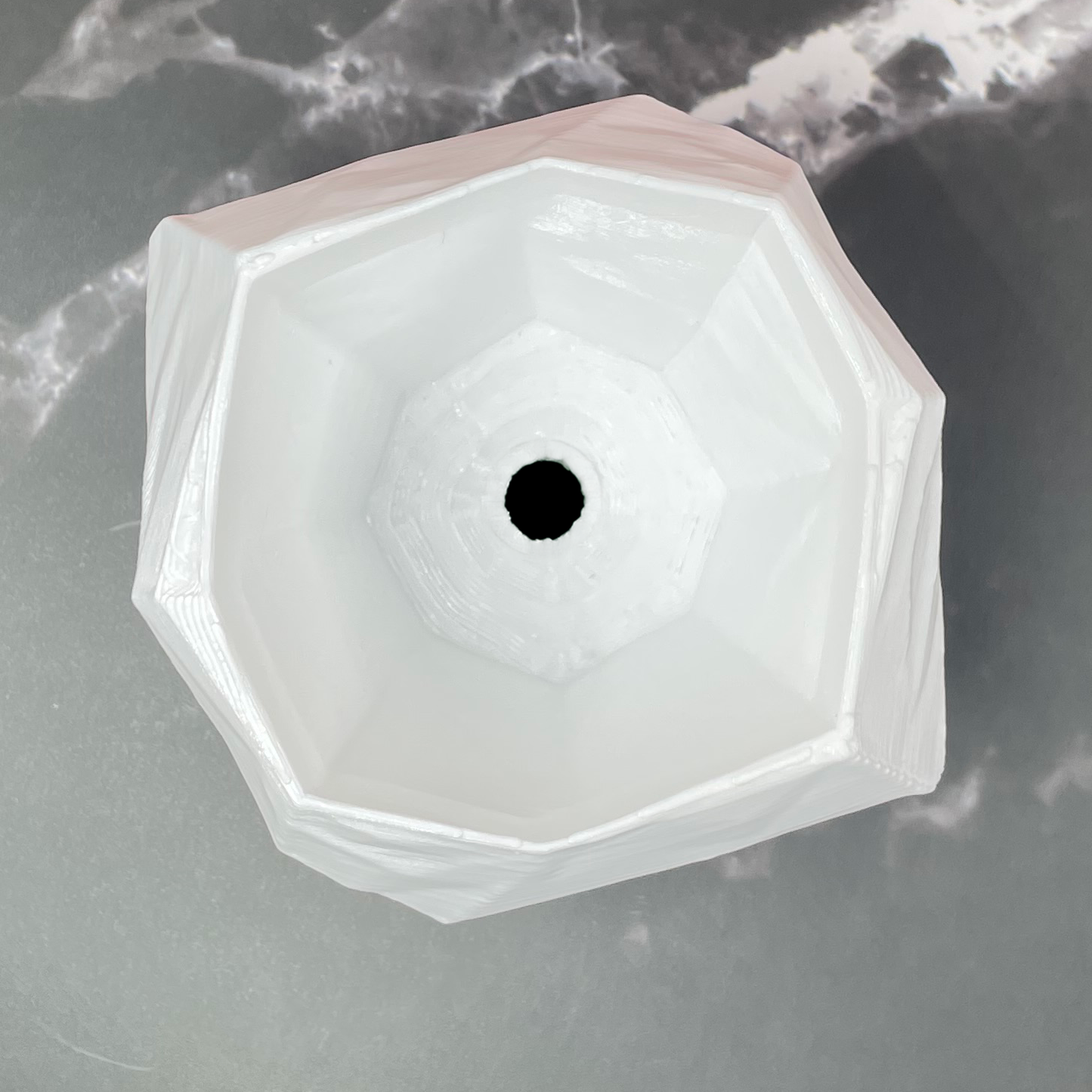 6 Sizes - 6 Color Options - Modern Geo Gem Planter – Textured Planter for Plants, Multiple Sizes, with Drainage