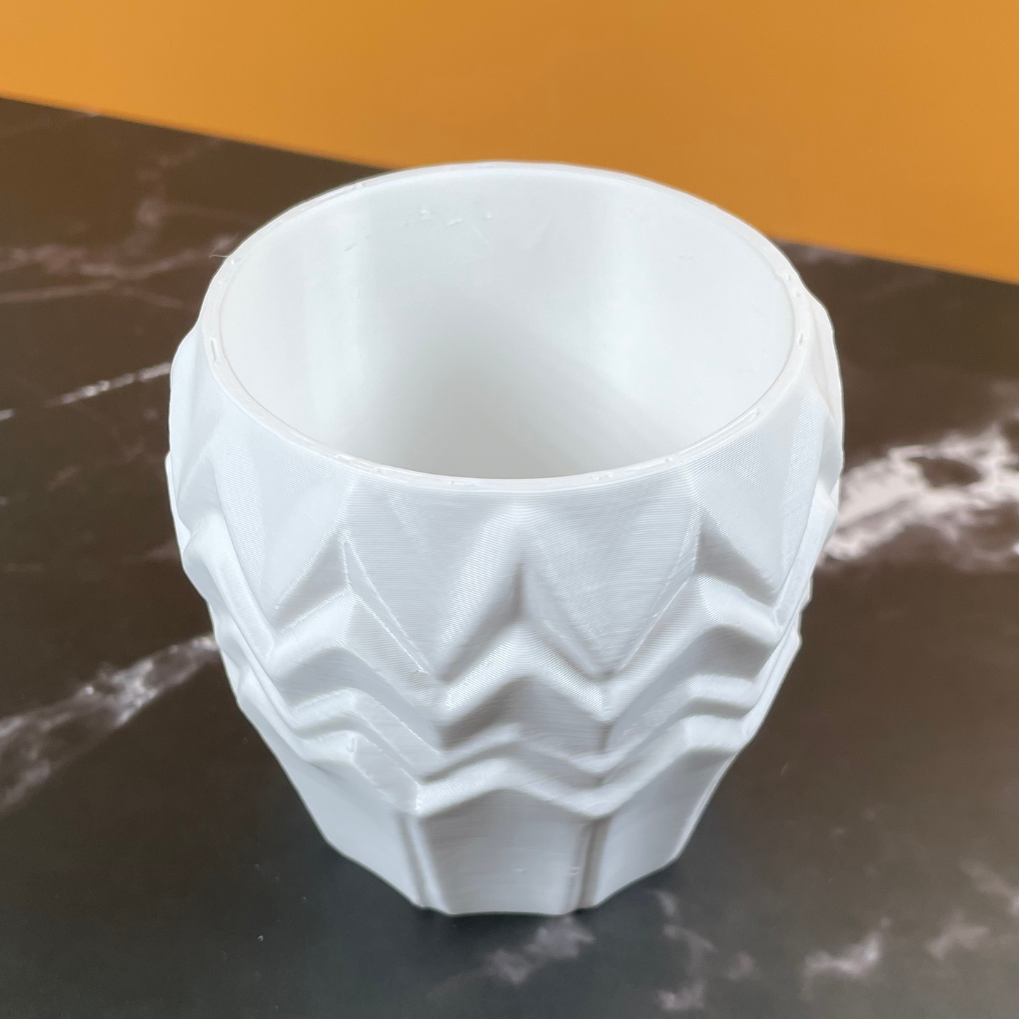 6 Sizes - 6 Color Options - Zigzag Zest Planter – Textured Planter for Plants, Multiple Sizes, with Drainage
