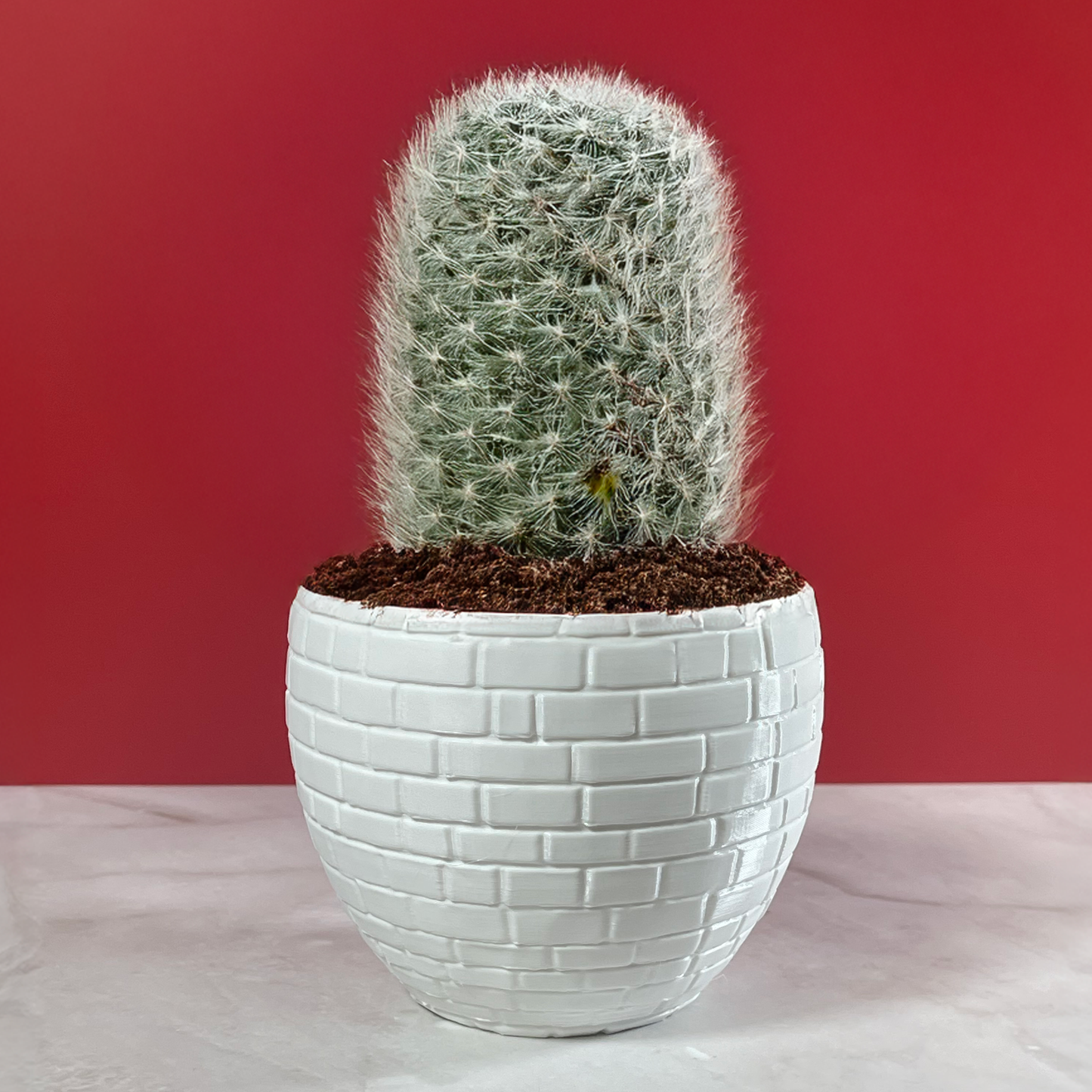 6 Sizes - 6 Color Options - Urban Brick Planter – Textured Planter for Plants, Multiple Sizes, with Drainage