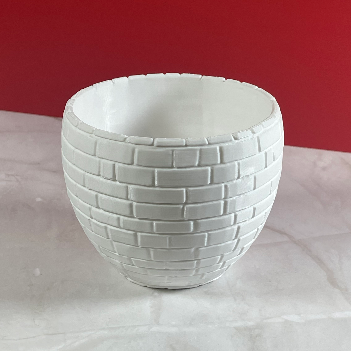 6 Sizes - 6 Color Options - Urban Brick Planter – Textured Planter for Plants, Multiple Sizes, with Drainage
