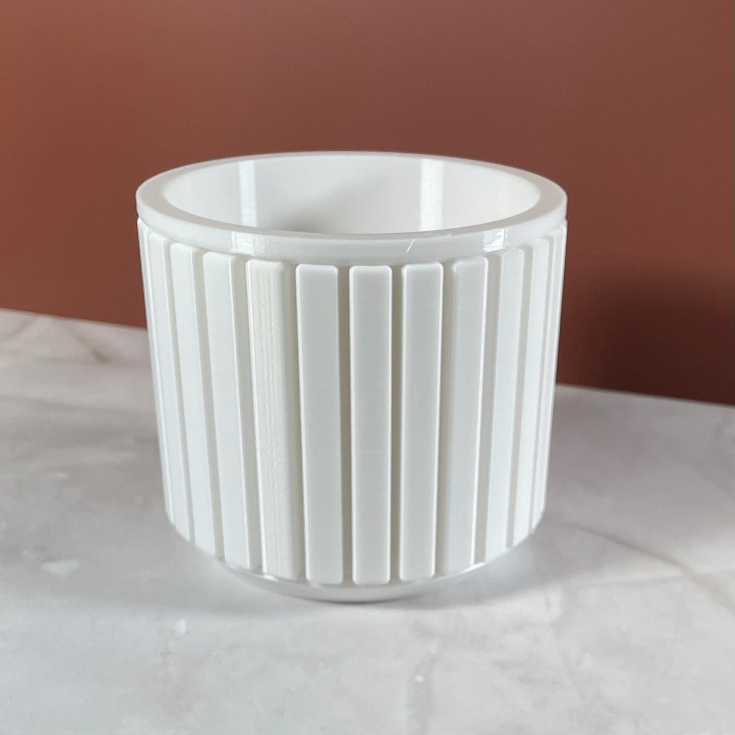 6 Sizes - 6 Color Options - Urban Column Planter – Textured Planter for Plants, Multiple Sizes, with Drainage