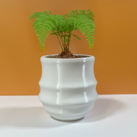6 Sizes - 6 Color Options - Smooth Embrace Planter - Textured Planter for Plants, Multiple Sizes, with Drainage
