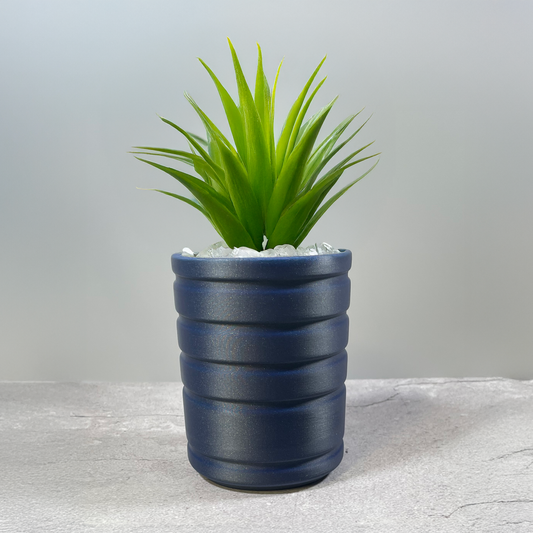 6 Sizes - 6 Color Options - Coiled Horizon Planter - Textured Planter for Plants, Multiple Sizes, with Drainage
