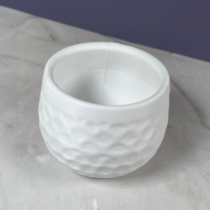 6 Sizes - 6 Color Options - Facet Planter – Textured Planter for Plants, Multiple Sizes, with Drainage