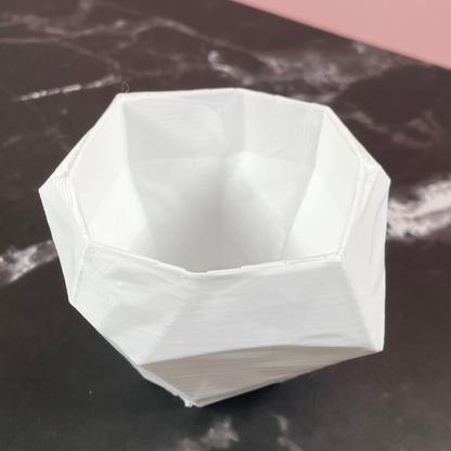 6 Sizes - 6 Color Options - Modern Geo Gem Planter – Textured Planter for Plants, Multiple Sizes, with Drainage