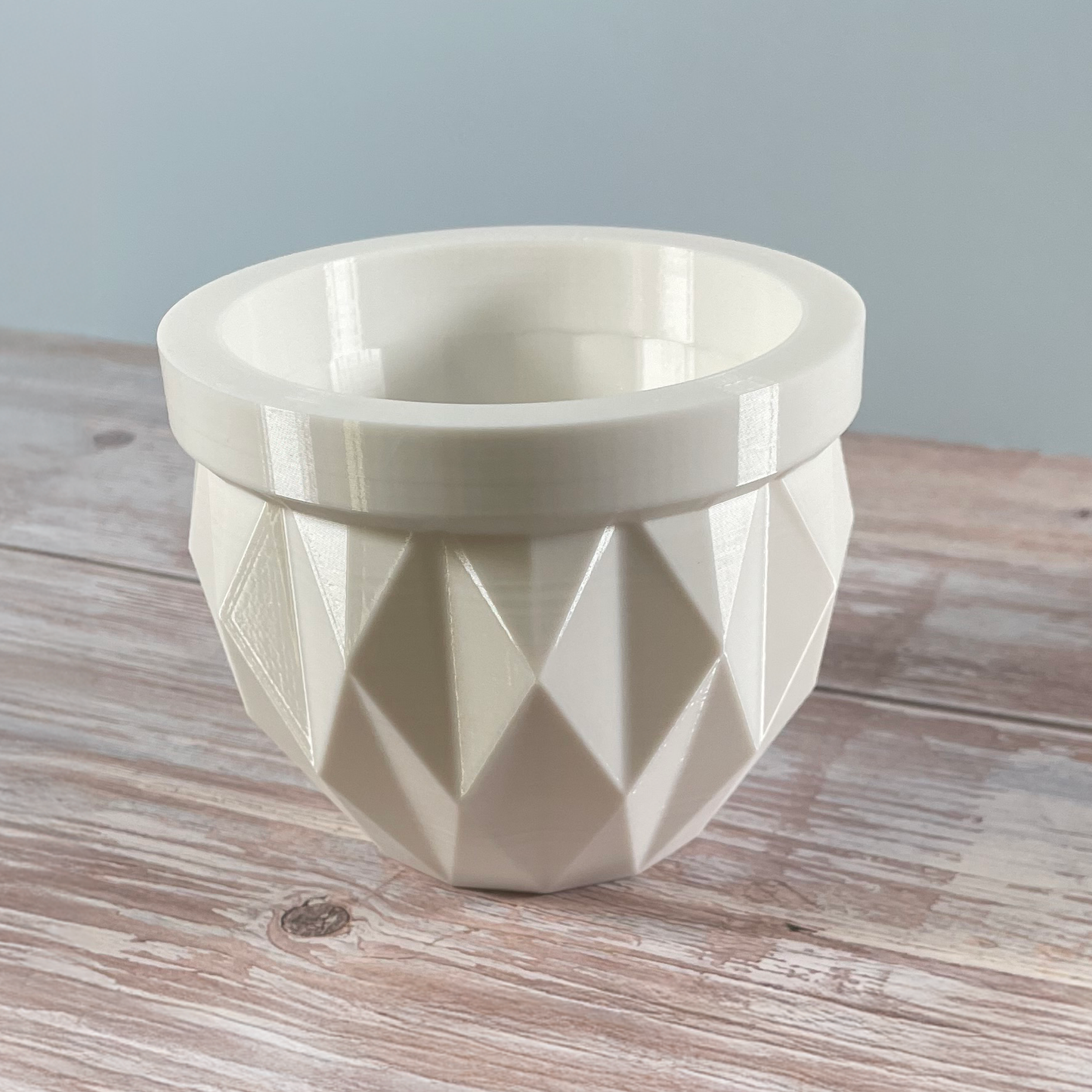 6 Sizes - 6 Color Options - DiamondFacet Planter -  Textured Planter for Plants, Multiple Sizes, with Drainage