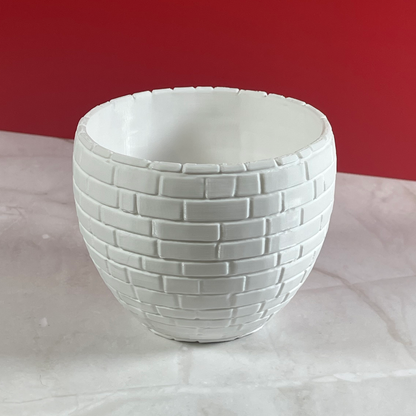 6 Sizes - 6 Color Options - Urban Brick Planter – Textured Planter for Plants, Multiple Sizes, with Drainage