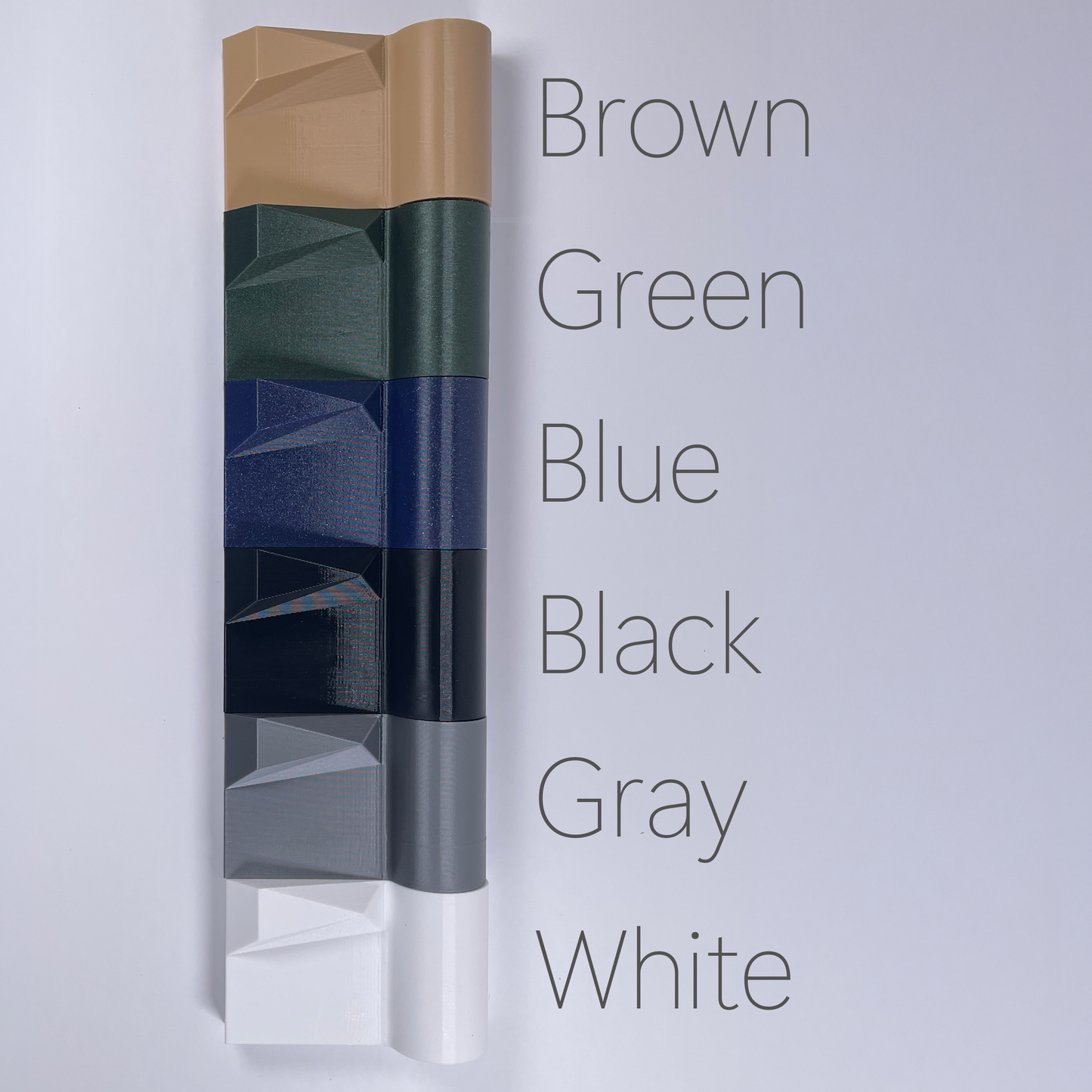 6 Sizes - 6 Color Options - Facet Planter – Textured Planter for Plants, Multiple Sizes, with Drainage